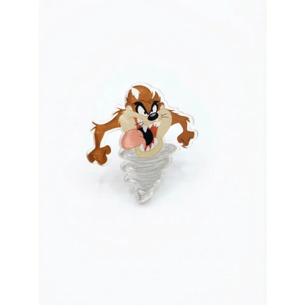 Looney Tunes Taz Tasmanian Devil Acrylic Lapel Pin Badge Official WBEI Tornado